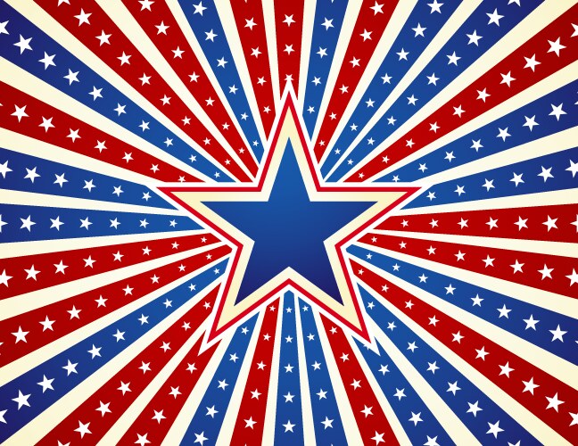 Stars and Stripes Background Vector Image