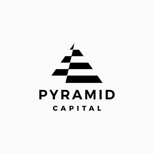 Pyramid triangle logo icon Vector Image