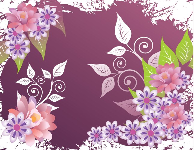 Elegant seamless floral pattern Royalty Free Vector Image