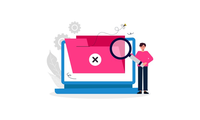 No data empty concept Royalty Free Vector Image