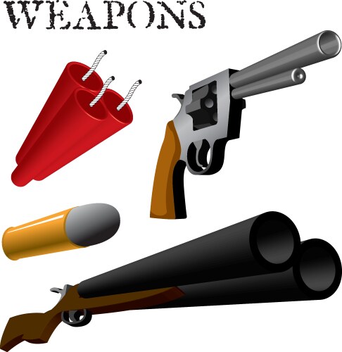 Weapons Royalty Free Vector Image - VectorStock