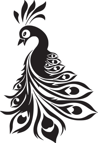 Peacock logo Royalty Free Vector Image - VectorStock