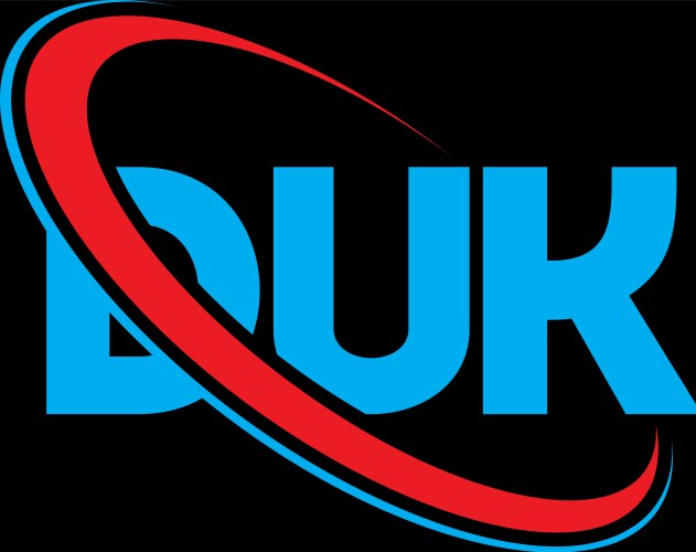 Duk logo letter design Royalty Free Vector Image