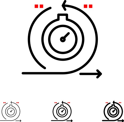 Agile cycle development fast iteration bold vector image
