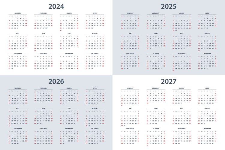 2026 Calendar Vector Images (over 880)
