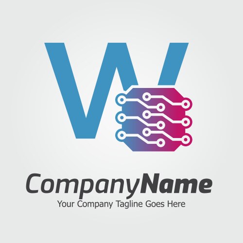 Programming code and technology logo template vektorbild