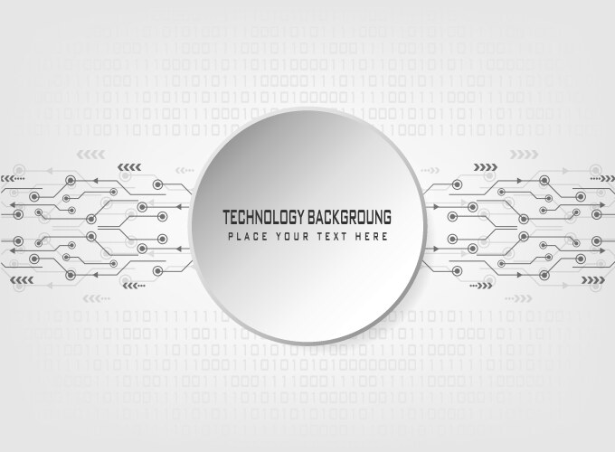 Abstract technology with binary code background vector image