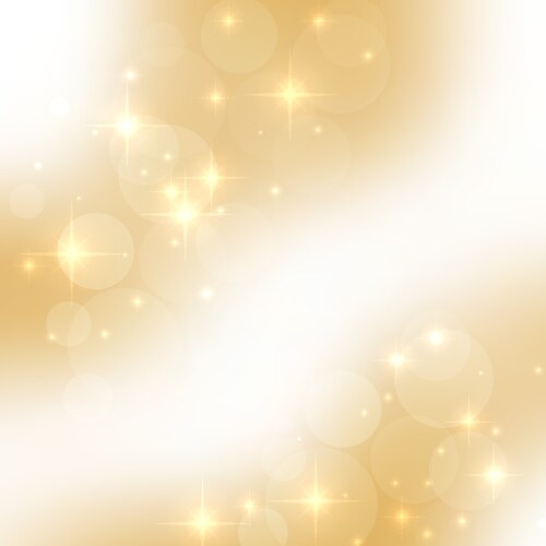Gold light shining with sparks on clipping mask Vector Image