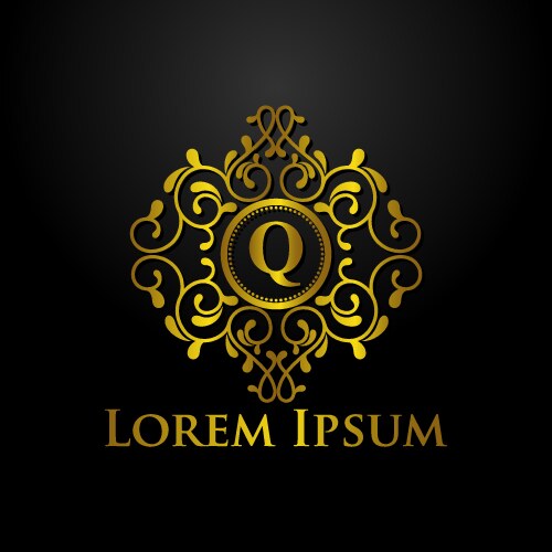 Elegant Letter Q Logo Template Vector Image