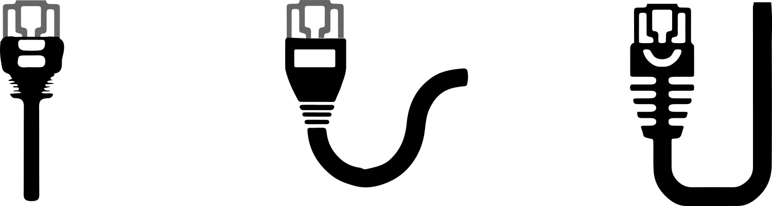 Cat 5 ethernet connector icon on white background vector image