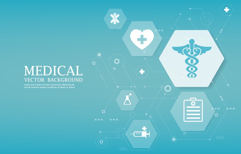 medical technology background vector image