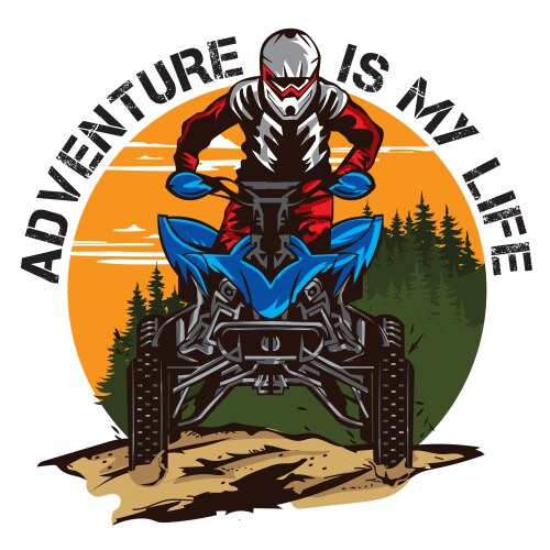 ATV Adventure Race Vector Image