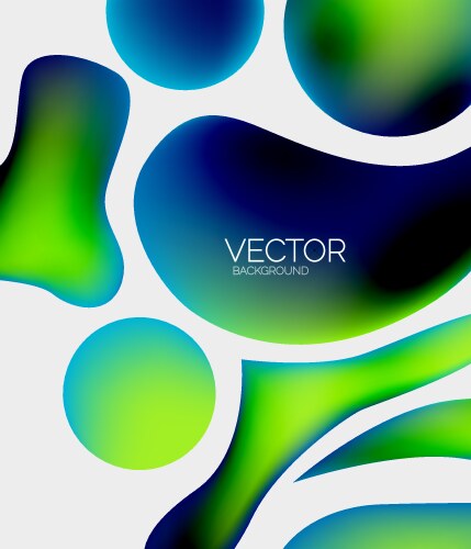 Abstract liquid bubble background Royalty Free Vector Image