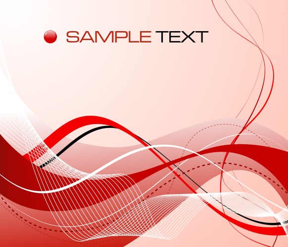 Dynamic Red Abstract Background vector image