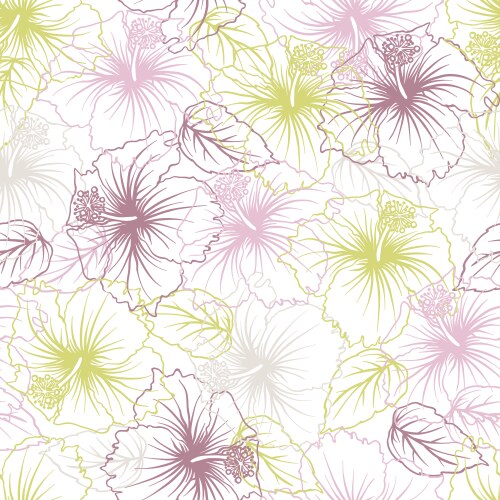 Pastel Floral Seamless Pattern Vector Image