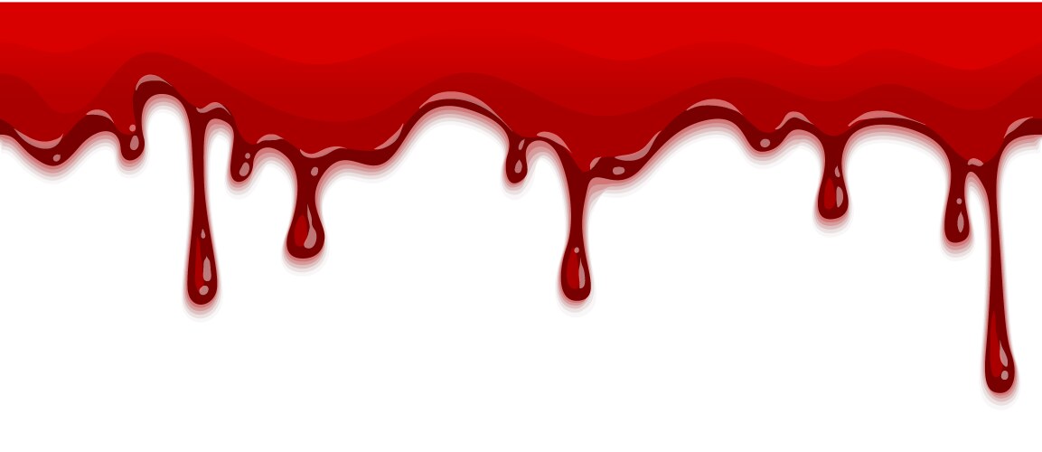 Red paint drippingdripping blood background Vector Image