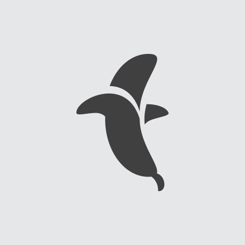 Banana Icon - Single Slice Vector Image