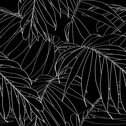 Tropical jungle banana leaf pattern Royalty Free Vector