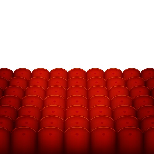 Red cinema or theater seats with white blank Vector Image