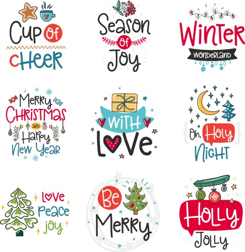 Doodles posters Vector Image