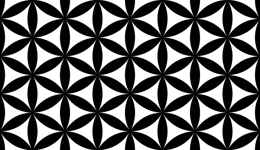 Overlapping circles creating seamless pattern vector image