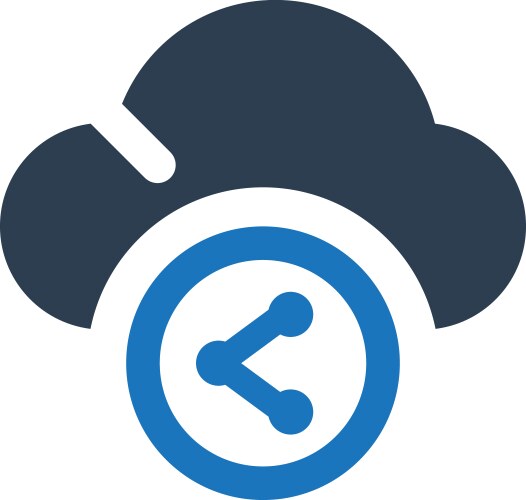 Cloud location icon Royalty Free Vector Image - VectorStock