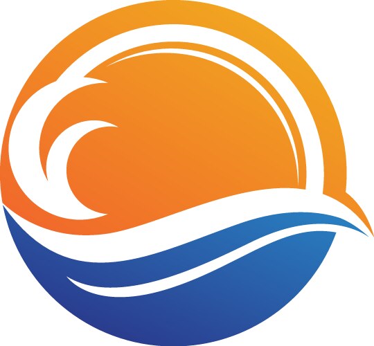 Abstract 3d swirl logo image Royalty Free Vector Image