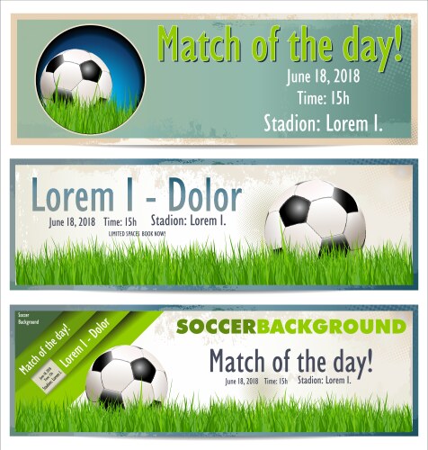 Soccer Ball Header Set - Sports Background – Royalty-Free Vector ...