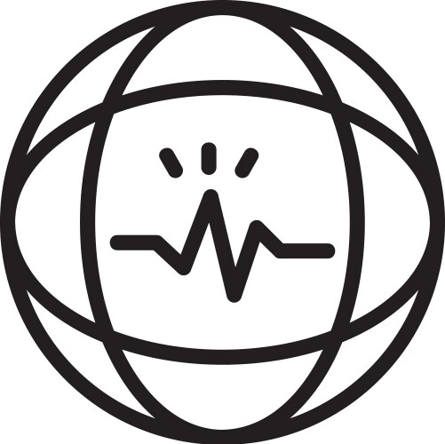 Swift spark linear style icon design vector image