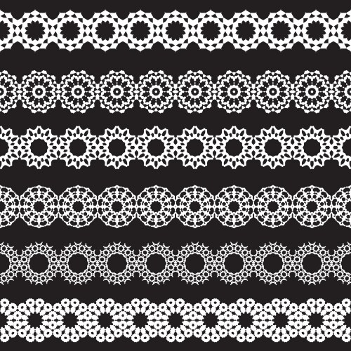 Seamless lace border Royalty Free Vector Image