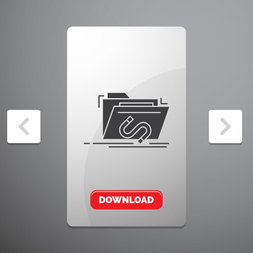 Backdoor exploit file internet software glyph vector image