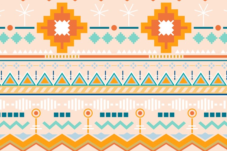 Aztec colorful geometric seamless pattern Vector Image