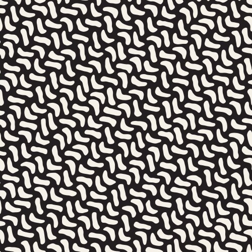 Hand drawn scattered wavy lines monochrome texture vector image