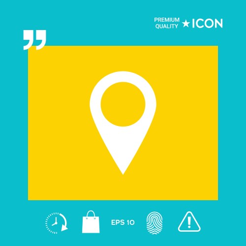 Map pointer icon vector image