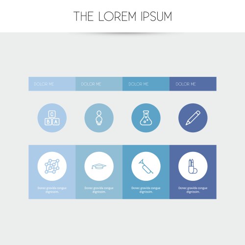 Set of 8 editable teach icons line style includes vector image