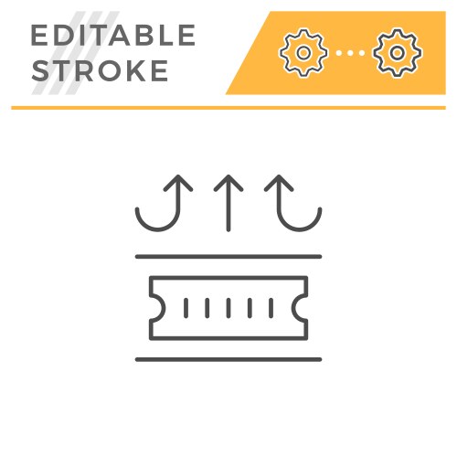 insulation line icon vector image