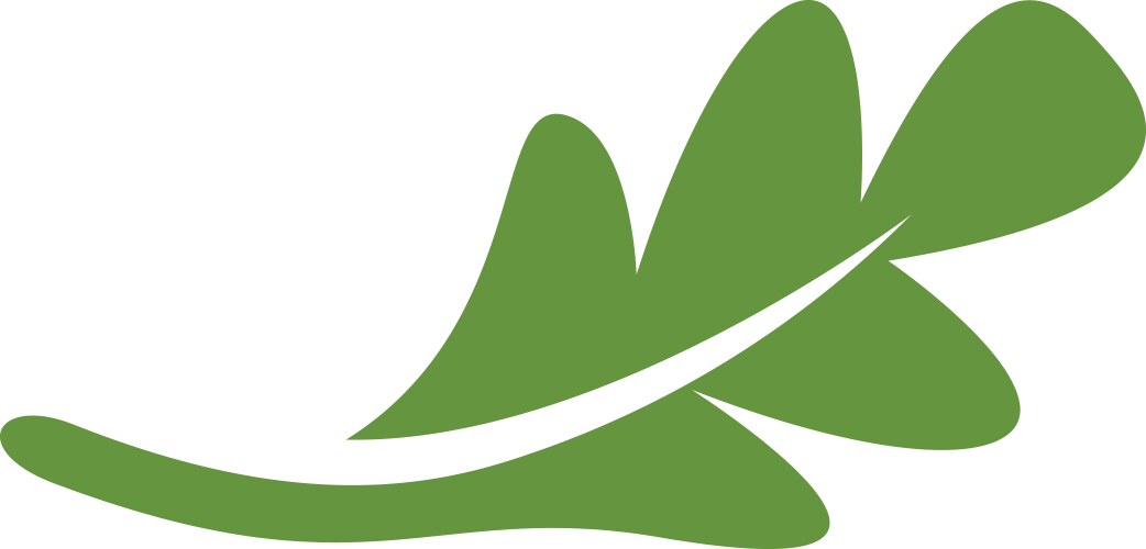 Green leaf icon graphic design template Royalty Free Vector