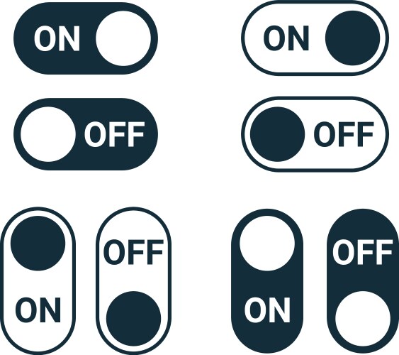 Media player button icon set Royalty Free Vector Image