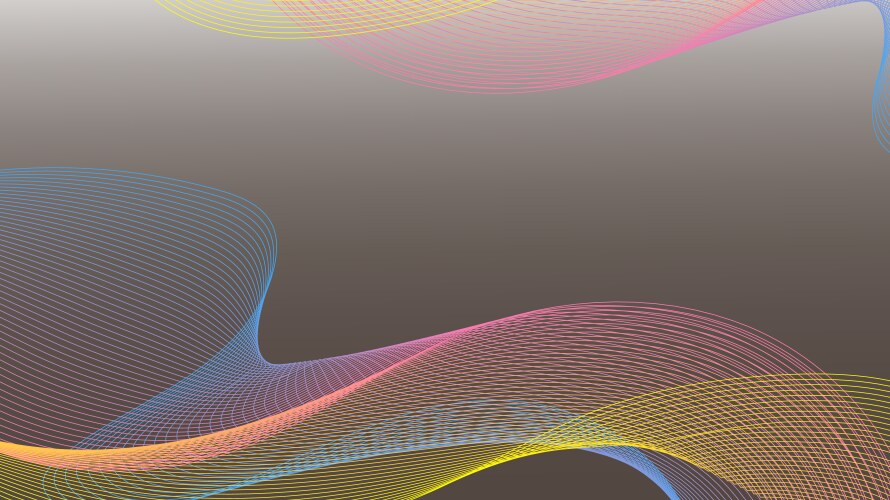Abstract colors lines wave dynamic particle vector image