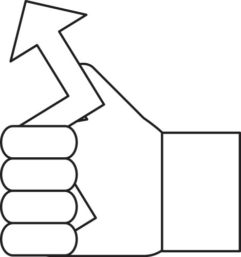 Arrow pointer symbol vektorbild