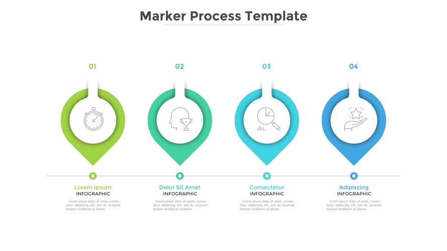 Modern infographic template vector image