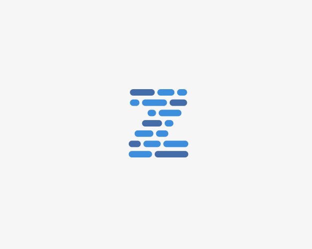 Z Code Icon Qr code neon icon glowing logo barcode Royalty Free Vector