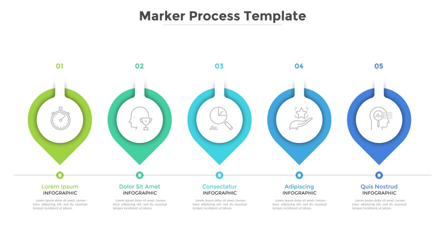 Modern infographic template vector image