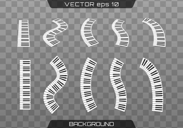 Piano Keys Curved Vector Images (over 260)