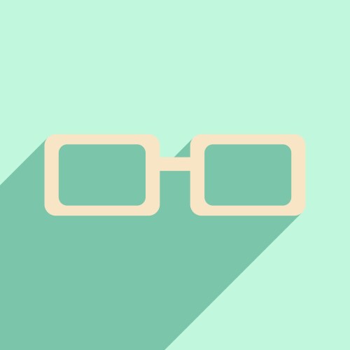Flat with shadow icon and mobile application vector image