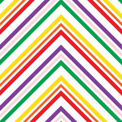 Rainbow chevron diagonal stripes seamless pattern Vector Image