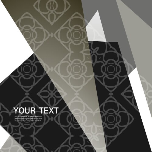Abstract triangle pattern design vector image