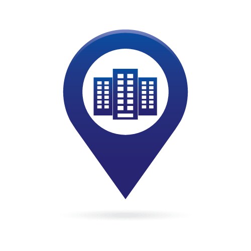 Green map pointer icon marker gps location flag Vector Image