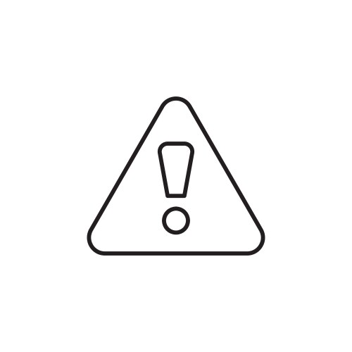 alert risk sign line icon caution warning vector