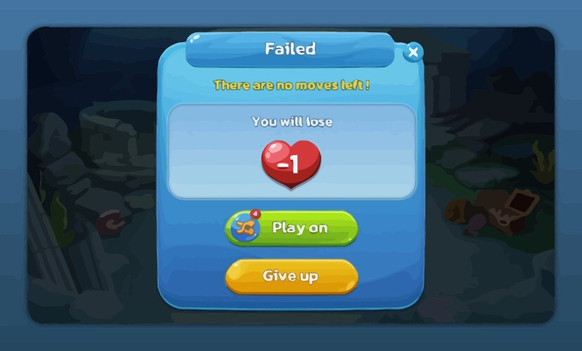 Complete set of level button game ui pop-up icon vector image
